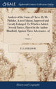 Book cover of: Analysis of the Game of Chess. By Mr. Philidor. A new Edition, Improved and Greatly Enlarged. To Which is Added, Several Parties, Played by the Author Blindfold, Against Three Adversaries. of 2; Volume 2