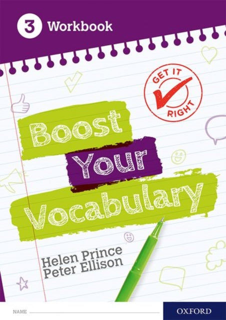 Book cover of: Get It Right: Boost Your Vocabulary Workbook 3. By: Helen Prince