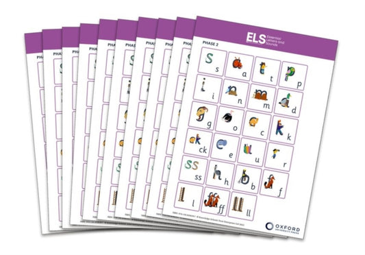 Book cover of: Essential Letters and Sounds: Phase 2 Sound Mats for Reception/P1