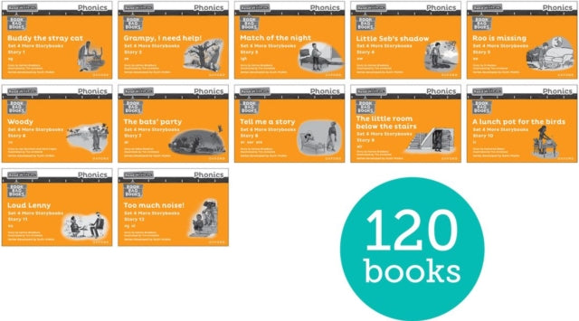 Book cover of: Read Write Inc. Phonics: Orange Set 4 More Black & White Storybooks (Pack of 120). By: Ruth Miskin