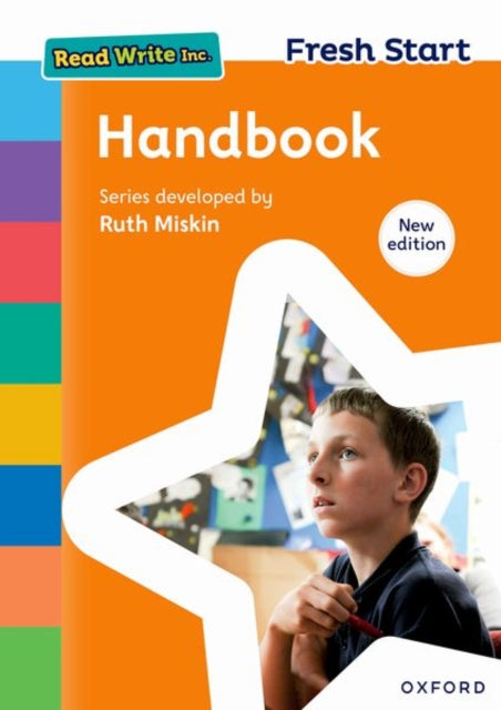 Book cover of: Read Write Inc. Fresh Start: 2024 Teacher Handbook. By: Ruth Miskin