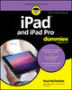 Book cover of: iPad and iPad Pro For Dummies. By: Paul McFedries