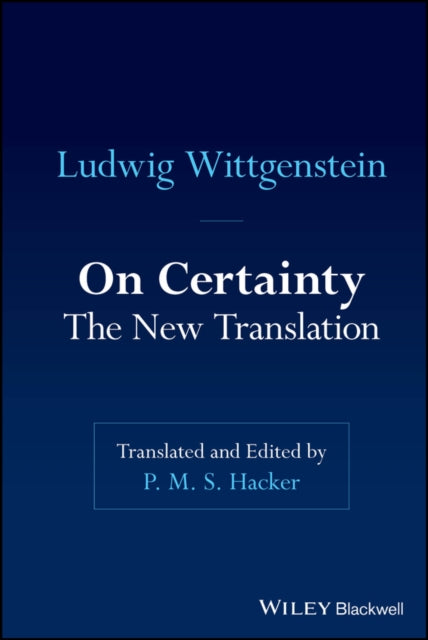 Book cover of: On Certainty