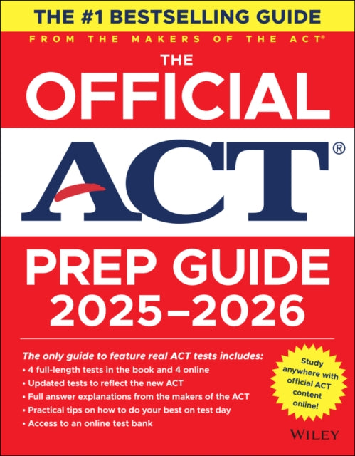 Book cover of: Official ACT Prep Guide 2025 - 2026. By: ACT