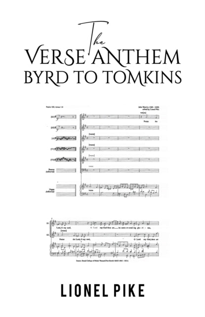 Book cover of: Verse Anthem: Byrd To Tomkins