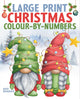 Book cover of: Large Print Christmas Colour-by-Numbers
