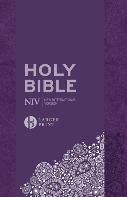 Book cover of: NIV Larger Print Personal Purple Soft-Tone Bible. By: New International Version