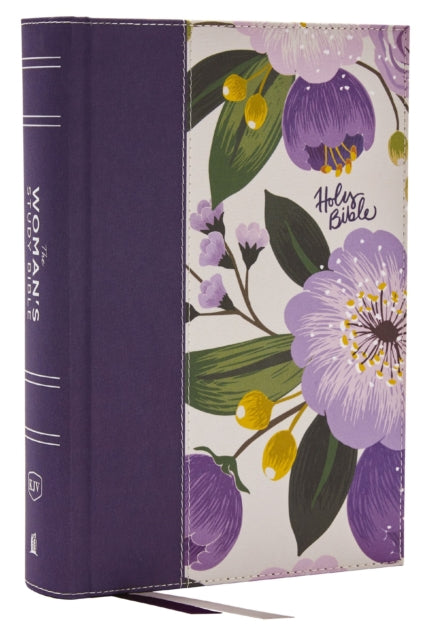 Book cover of: KJV, The Woman's Study Bible, Purple Floral Cloth over Board, Red Letter, Full-Color Edition, Comfort Print (Thumb Indexed). By: Dorothy Kelley Patterson