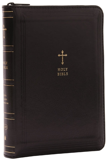 Book cover of: KJV Holy Bible: Compact with 43,000 Cross References, Black Leathersoft with zipper, Red Letter, Comfort Print: King James Version. By: Zondervan Publishing Company