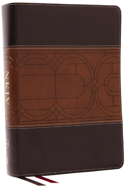 Book cover of: NKJV Study Bible, Leathersoft, Brown, Full-Color, Comfort Print. By: Zondervan Publishing Company