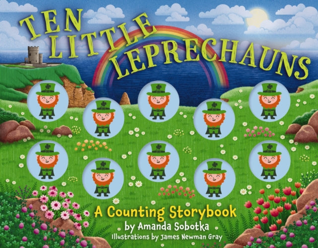 Book cover of: Ten Little Leprechauns. By: Amanda Sobotka
