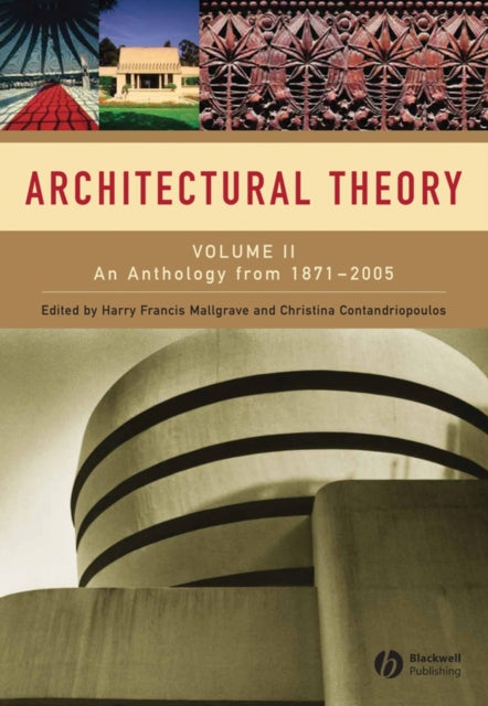 Book cover of: Architectural Theory, Volume 2
