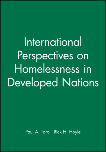 Book cover of: International Perspectives on Homelessness in Developed Nations. By: Rick H. Hoyle