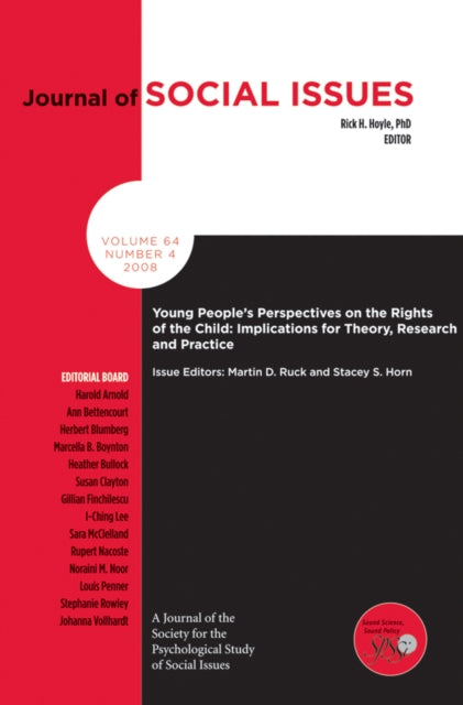Book cover of: Young Peoples Perspectives on the Rights of the Child. By: Stacey S. Horn