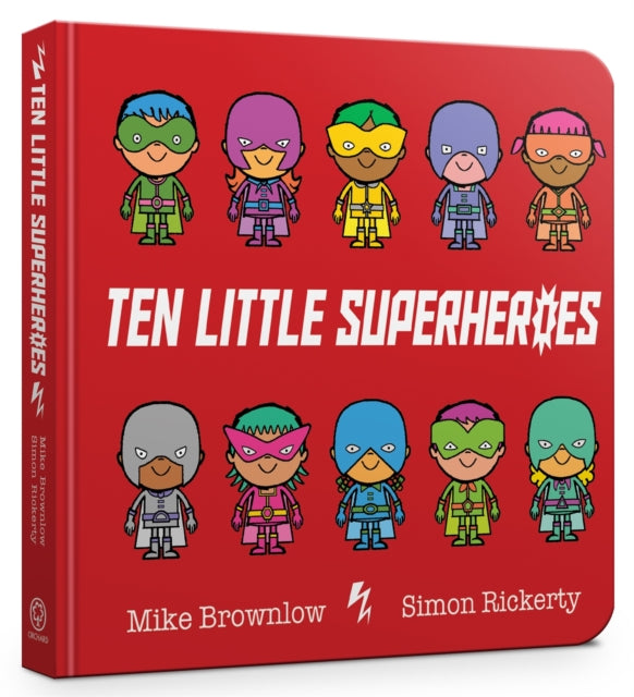 Ten Little Superheroes Board Book 9781408354384 Michael Brownlow