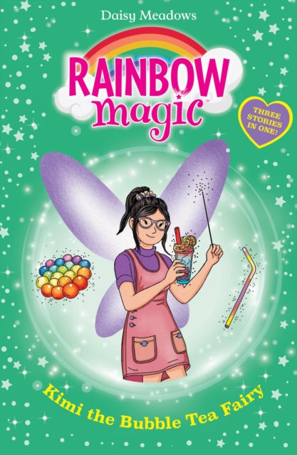 Book cover of: Rainbow Magic: Kimi the Bubble Tea Fairy. By: Daisy Meadows