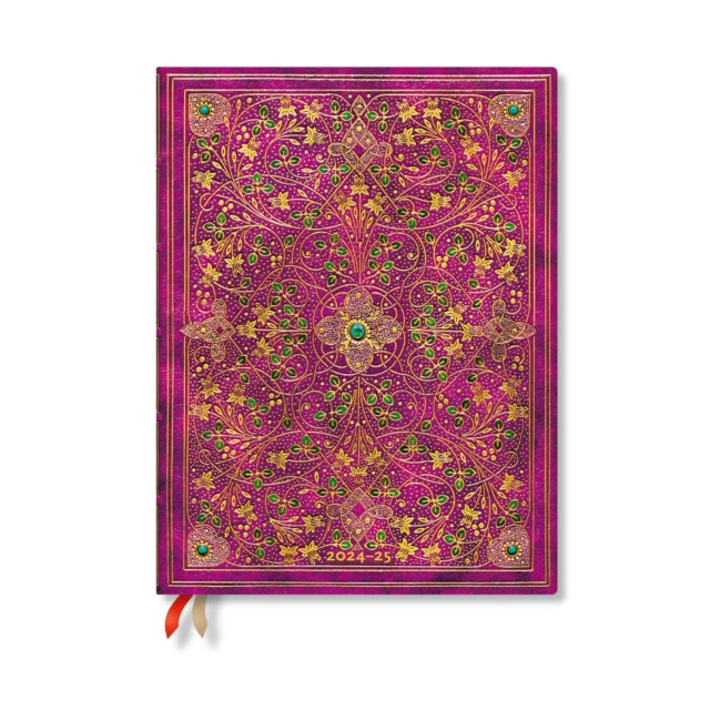 Book cover of: Diamond Jubilee (Sangorski & Sutcliffe) Ultra 12-month Vertical Hardback Dayplanner 2025 (Elastic Band Closure). By: Paperblanks
