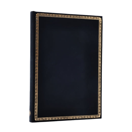 Book cover of: Black Edition Midi Lined Hardcover Journal (Elastic Band Closure)