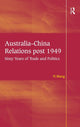 Book cover of: Australia-China Relations post 1949. By: Yi Wang