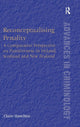 Book cover of: Reconceptualising Penality. By: Claire Hamilton