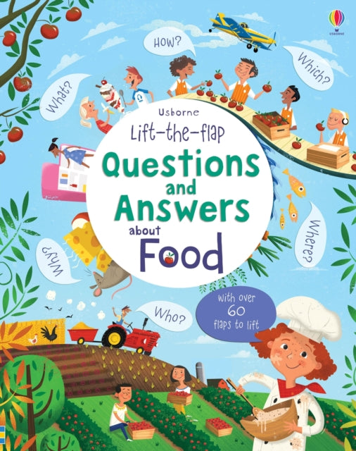 Book cover of: Lift-the-flap Questions and Answers about Food. By: Katie Daynes