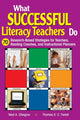Book cover of: What Successful Literacy Teachers Do. By: Neal A. Glasgow