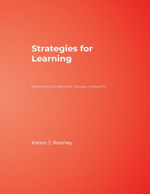 Book cover of: Strategies for Learning. By: Karen J. Rooney