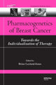 Book cover of: Pharmacogenetics of Breast Cancer. By: Brian Leyland-Jones