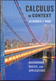 Book cover of: Calculus in Context. By: Alexander J. Hahn