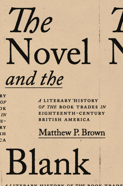 Book cover of: Novel and the Blank