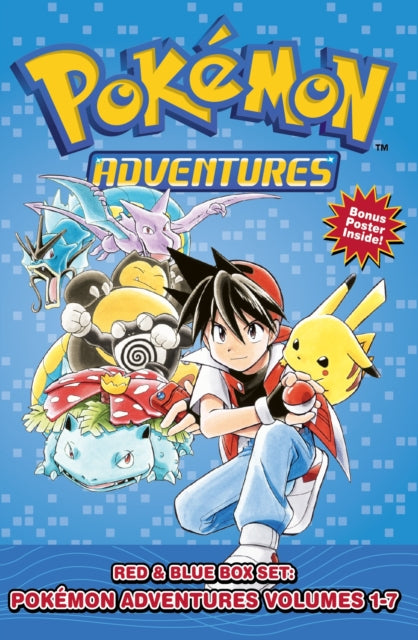 Book cover of: Pokemon Adventures Red & Blue Box Set (Set Includes Vols. 1-7). By: 日下秀憲 [Hidenori Kusaka]