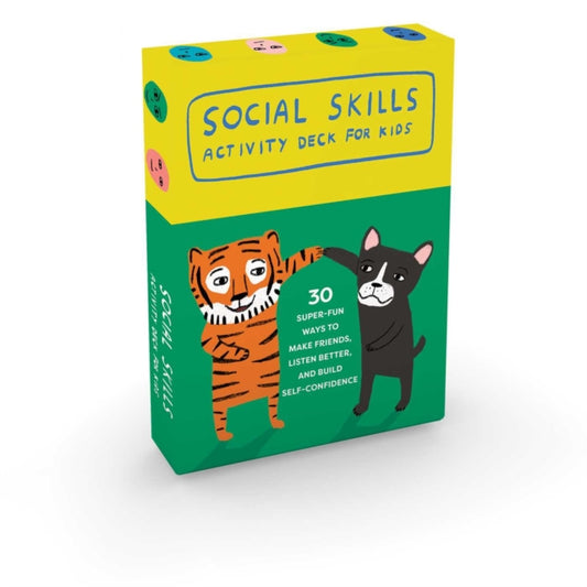 Book cover of: Social Skills Activity Deck for Kids. By: Bradley Petersen