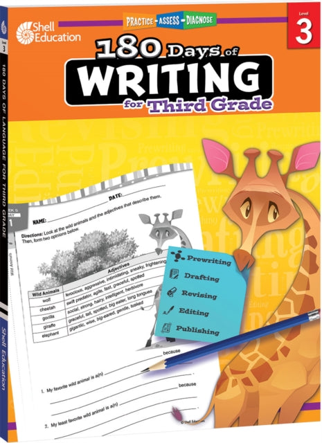 Book cover of: 180 Days™: Writing for Third Grade. By: Kristi Sturgeon