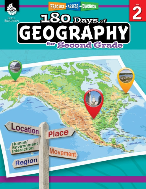 Book cover of: 180 Days™: Geography for Second Grade. By: Melissa Callaghan