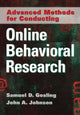 Book cover of: Advanced Methods for Conducting Online Behavioral Research. By: Sam Gosling