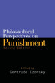Book cover of: Philosophical Perspectives on Punishment. By: Gertrude Ezorsky