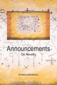 Book cover of: Announcements. By: Kristina MENDICINO