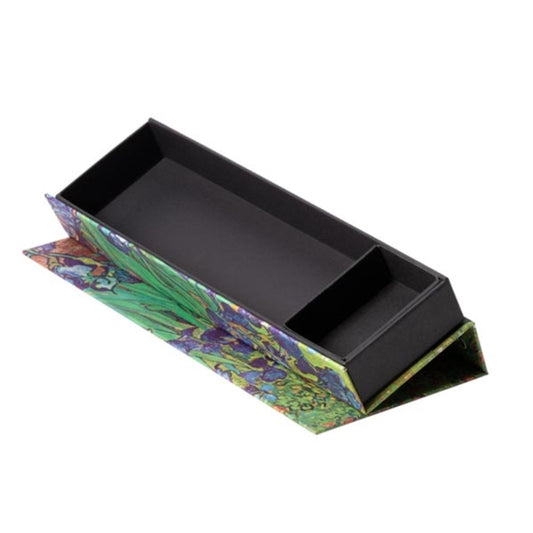 Book cover of: Van Gogh’s Irises Pencil Case. By: Paperblanks