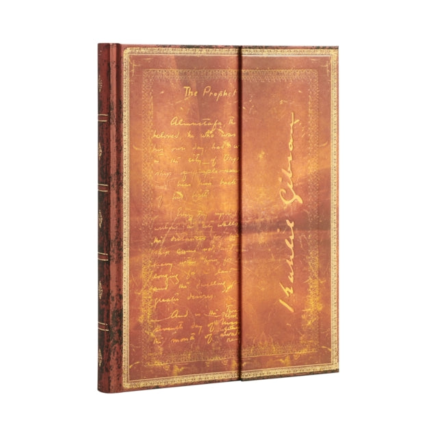 Book cover of: Kahlil Gibran, The Prophet (Embellished Manuscripts Collection) Ultra Lined Journal. By: Paperblanks