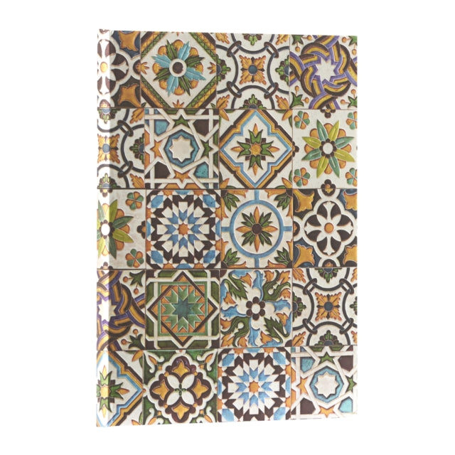 Book cover of: Porto (Portuguese Tiles) Midi Unlined Hardback Journal (Elastic Band Closure). By: Paperblanks