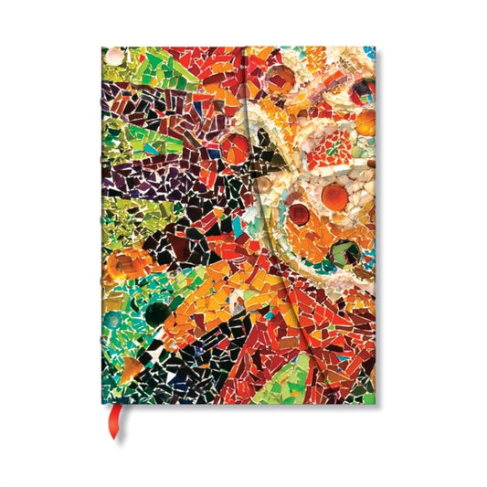 Book cover of: Gaudi’s Sun (Gaudi’s Mosaics) Mini Lined Hardback Journal (Wrap Closure)
