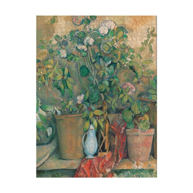 Book cover of: Cezanne’s Terracotta Pots and Flowers 1000 Piece Jigsaw Puzzle