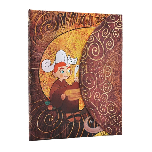 Book cover of: The Secret of Kells (Irish Folklore Trilogy) Ultra Lined Hardcover Journal (Wrap Closure)