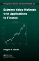 Book cover of: Extreme Value Methods with Applications to Finance. By: Serguei Y. Novak