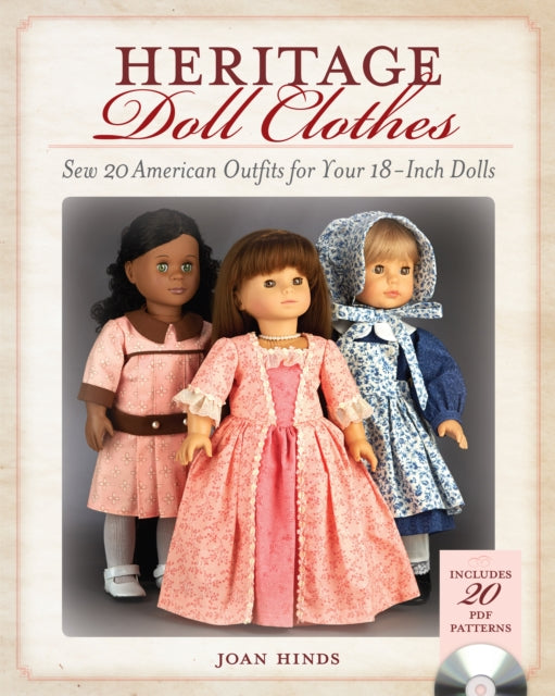 Book cover of: Heritage Doll Clothes. By: Joan Hinds