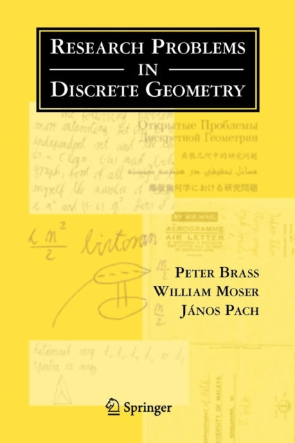 Book cover of: Research Problems in Discrete Geometry. By: Peter Brass