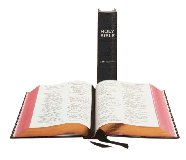 Book cover of: NIV Black Morocco Leather Lectern Bible. By: New International Version