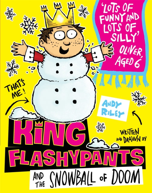 Book cover of: King Flashypants and the Snowball of Doom. By: Andy Riley