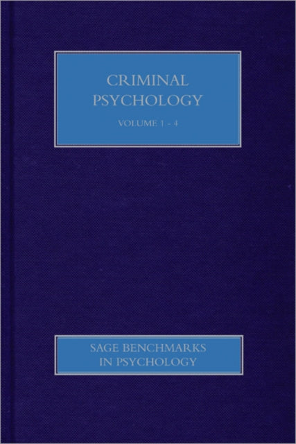 Book cover of: Criminal Psychology. By: David Canter