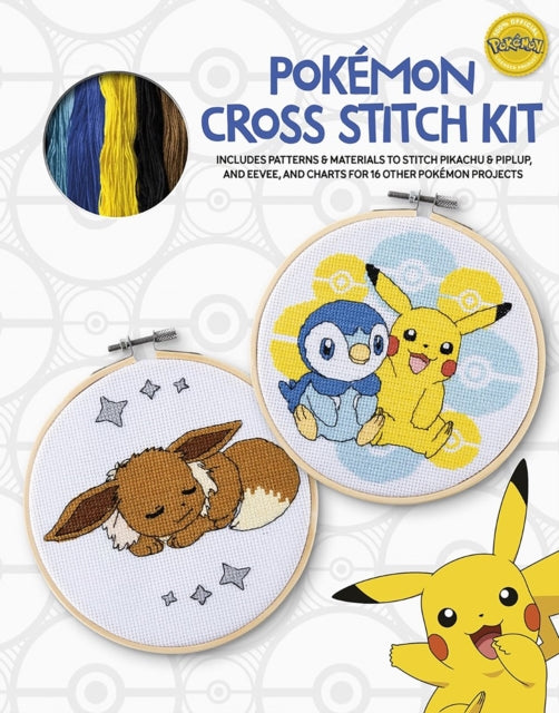 Book cover of: PokeMon Cross Stitch Kit. By: Maria Diaz